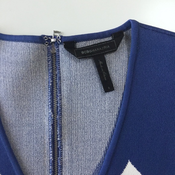 HOT bandage dress, illusion bodycon mini BCBGMaxAzaria - Picture 3 of 5